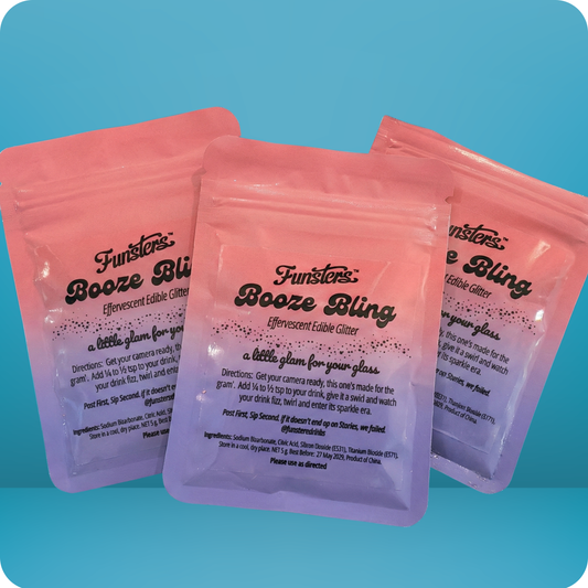 Booze Bling - gives your drink a glow up!