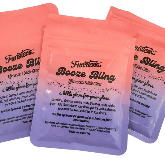 Booze Bling - gives your drink a glow up!